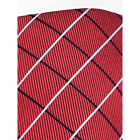 Brooks Brothers 346 Silk Men Repp Necktie Tie USA Made 59”x 4” Red & Blue Strip - Picture 5 of 7